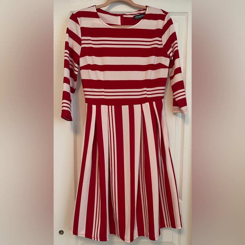 Striped Red Dress